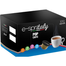 Pop Caffè Espritaly N°2 Cremoso Cartone 100 capsule Compatibili Caffitaly